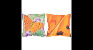 Tuinbank kussen vlinder klein